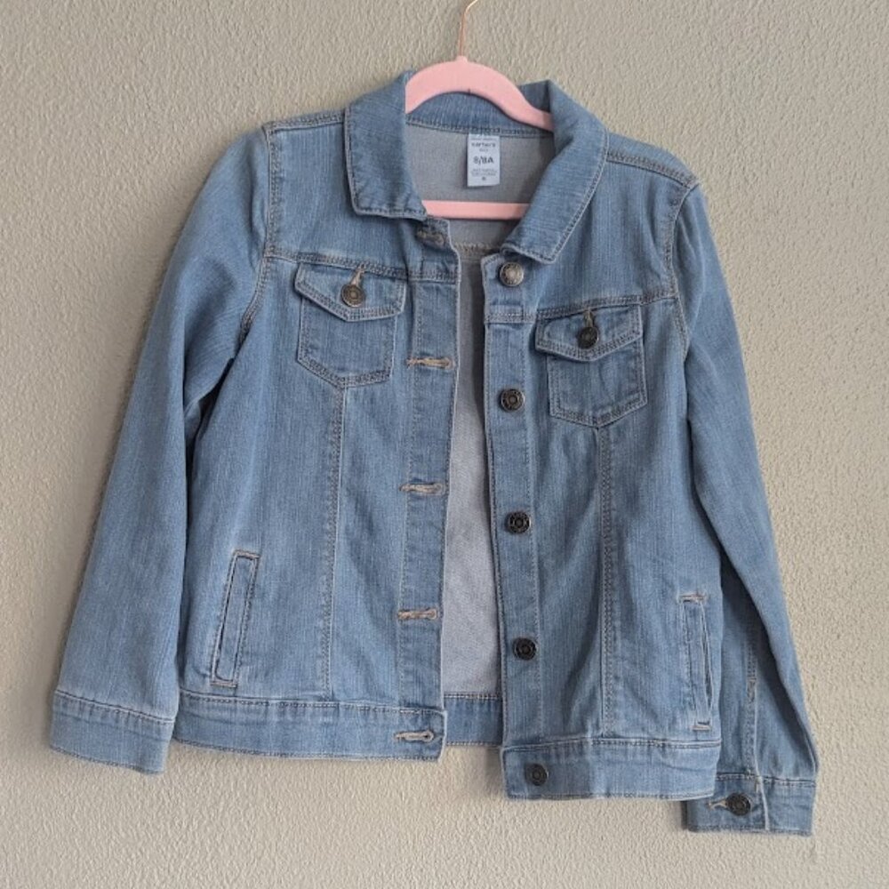 Carter’s Kids Light Wash Jean Jacket – Size 8/8A – Like New